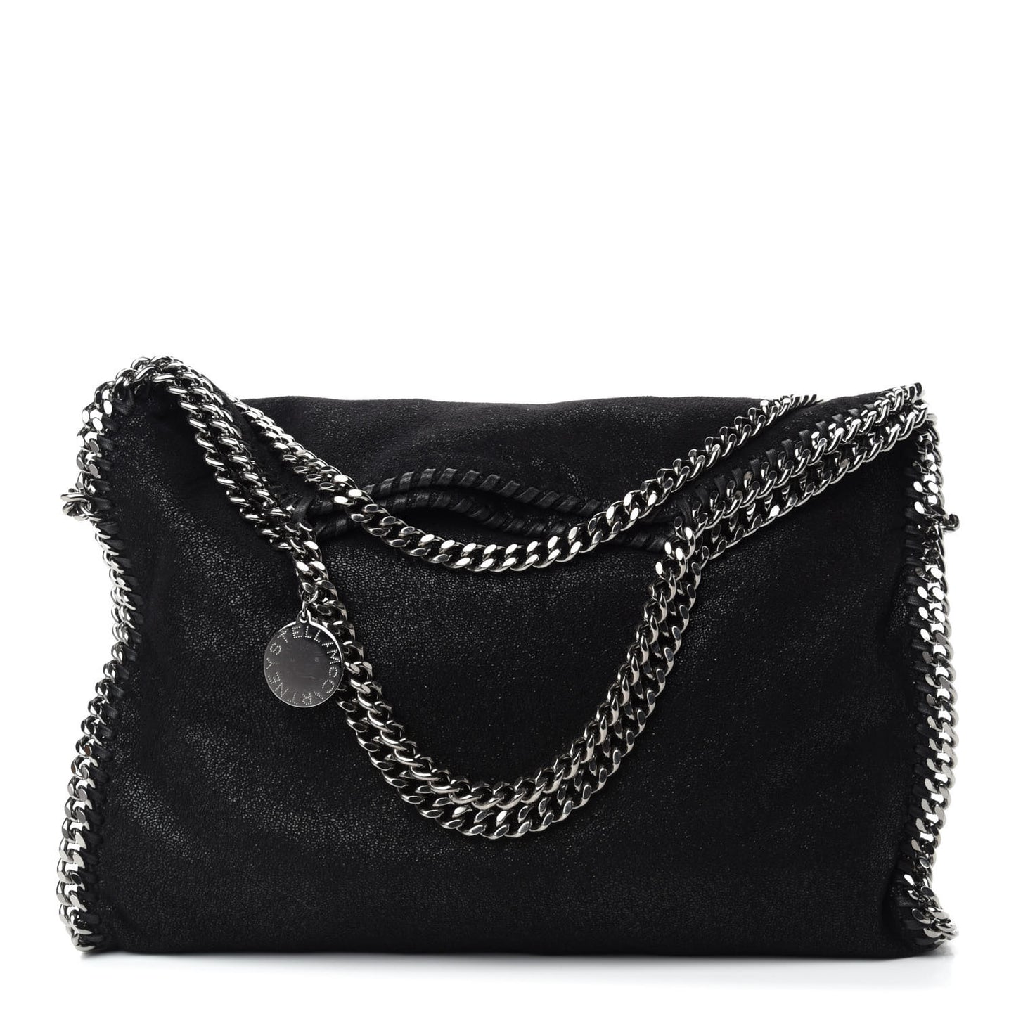 Shaggy Deer Falabella Fold Over Tote Black