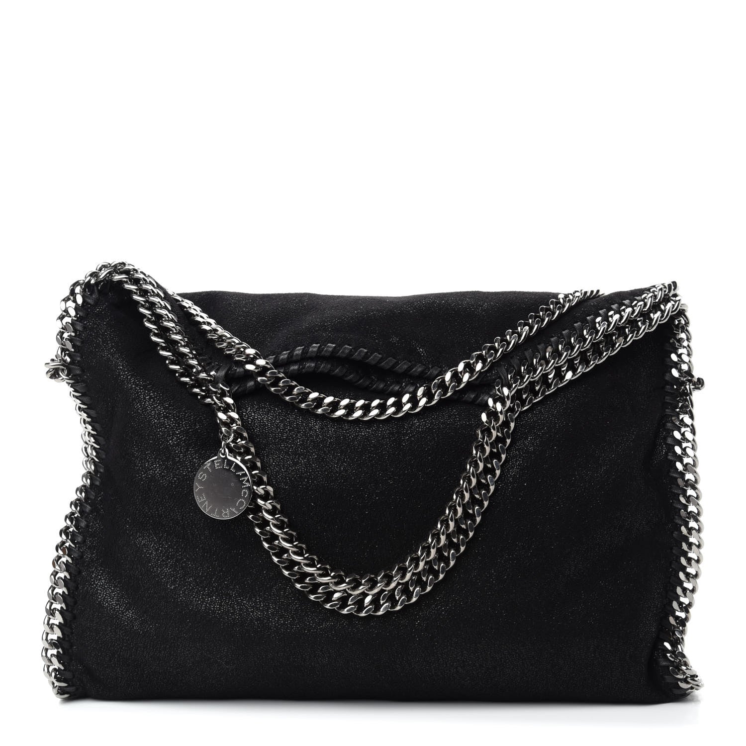 Stella McCartney Shaggy Deer Falabella Fold Over Tote Black 1 of 12