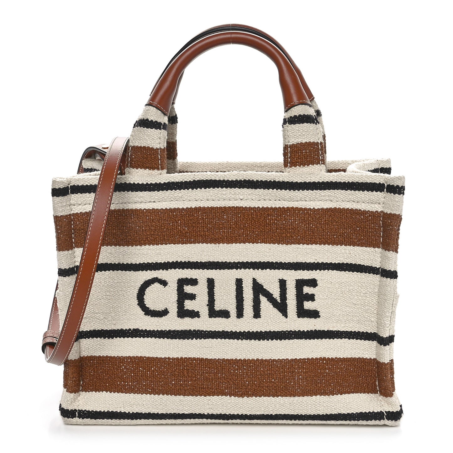 Jacquard Striped Small Cabas Thais Multicolor