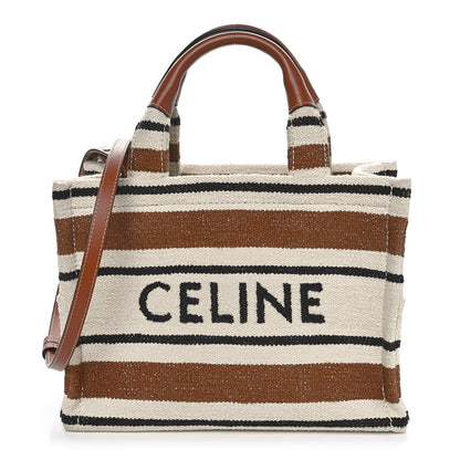 Celine Jacquard Striped Small Cabas Thais Multicolor 1 of 9