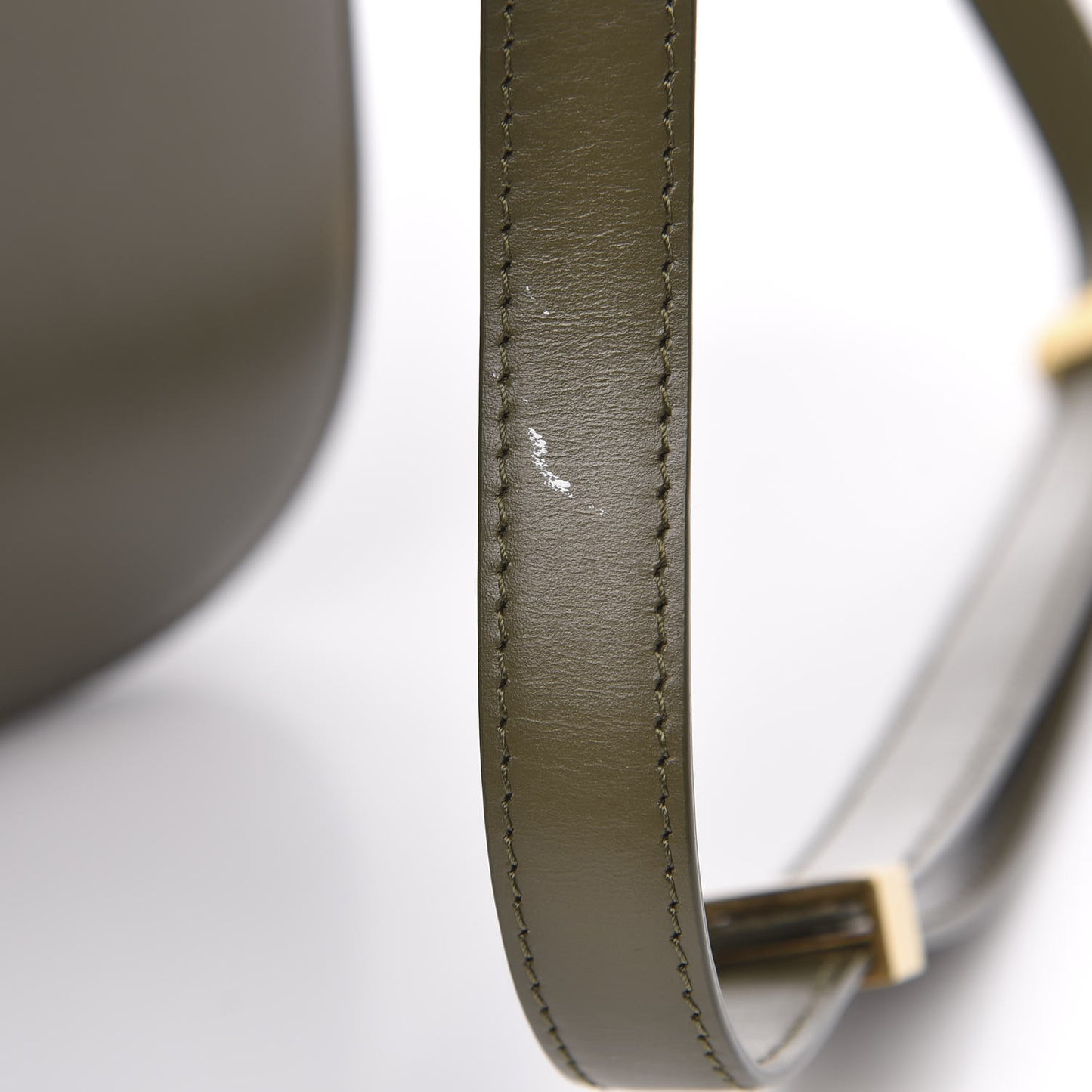 Box Calfskin Medium Classic Box Flap Bag Army Green