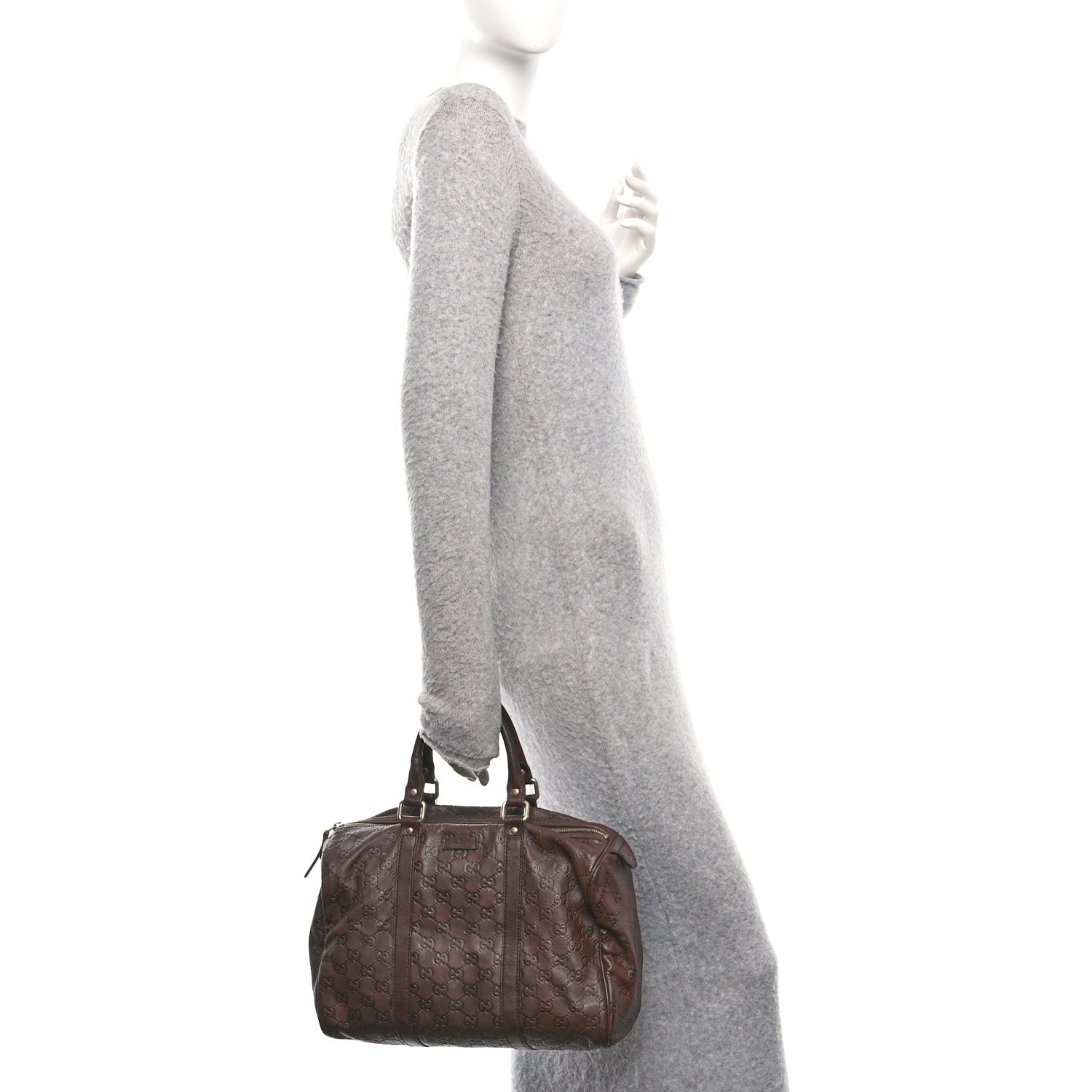Gucci Guccissima Medium Joy Boston Brown 2 of 18