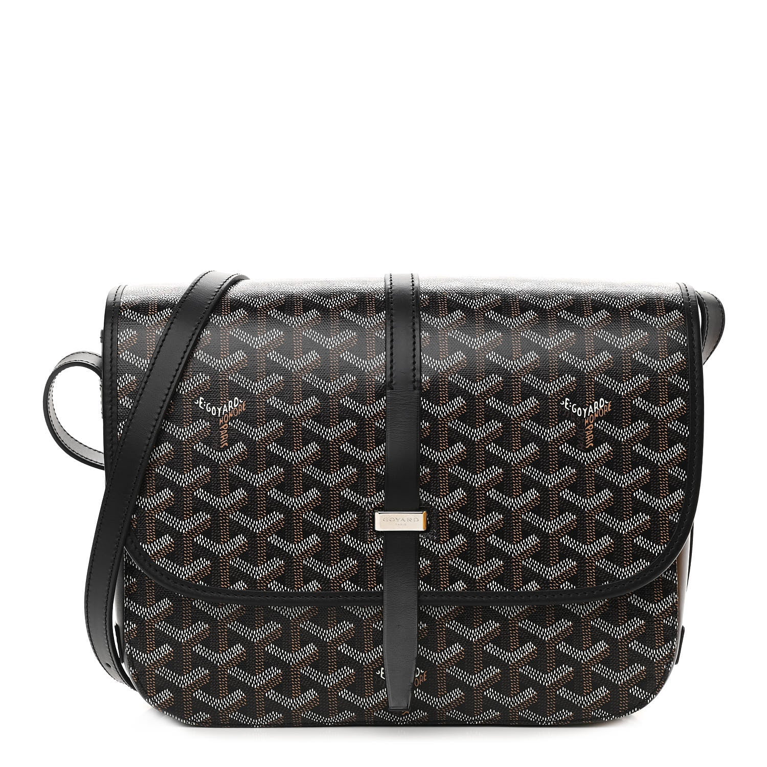 Goyard Goyardine Belvedere II MM Messenger Bag Black 1 of 9