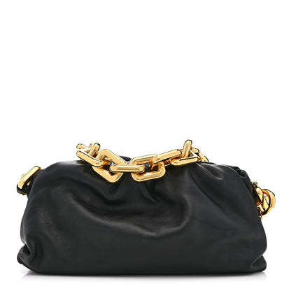 Bottega Veneta Calfskin The Pouch Chain Black 1 of 11
