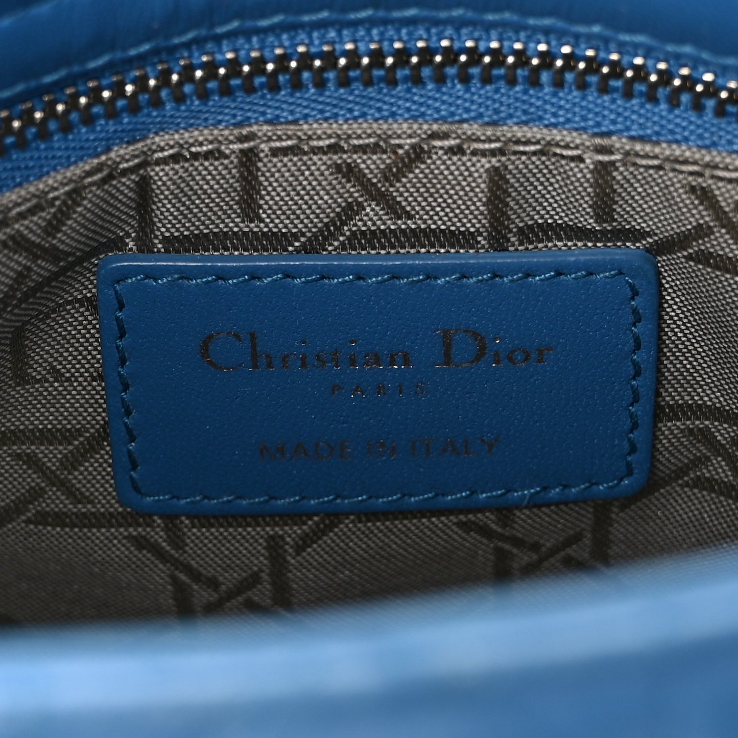 Lambskin Cannage Mini Lady Dior Blue
