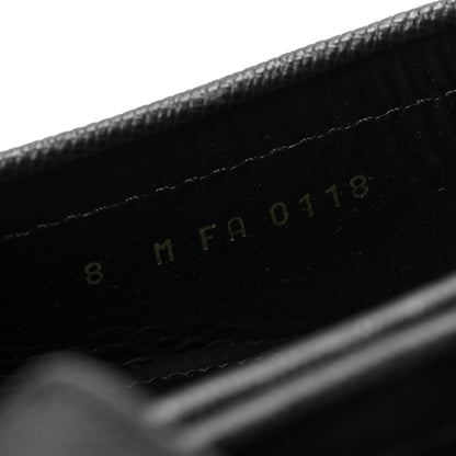 Louis Vuitton Taiga Mens Monte Carlo Car Shoe Moccasin Loafers 8 Black 9 of 11