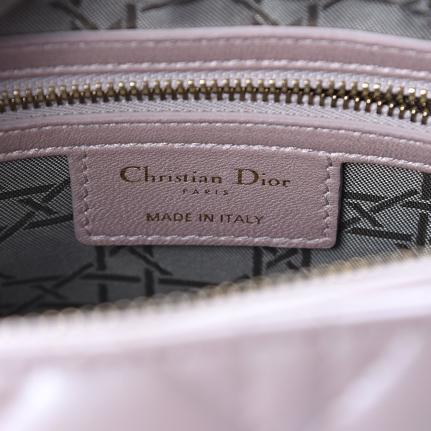 Christian Dior Pearly Lambskin Cannage Medium Lady Dior Lotus 5 of 7