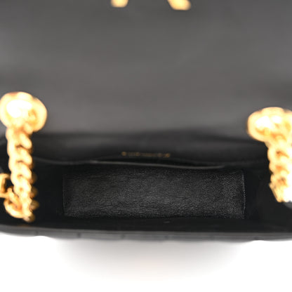 Saint Laurent Lambskin Matelasse Monogram Small Vicky Chain Bag Black 5 of 11