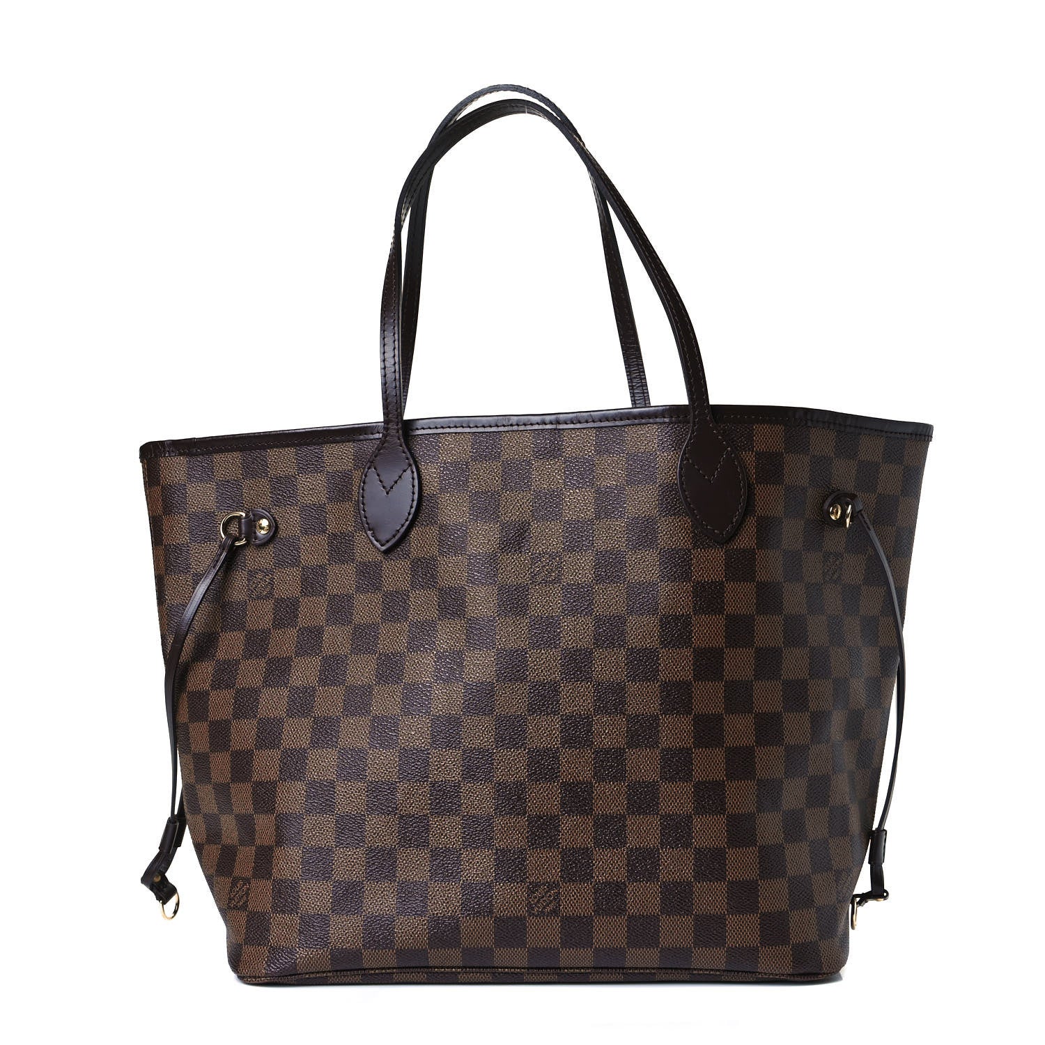 Louis Vuitton Damier Ebene Neo Neverfull MM Rose Ballerine 1 of 15