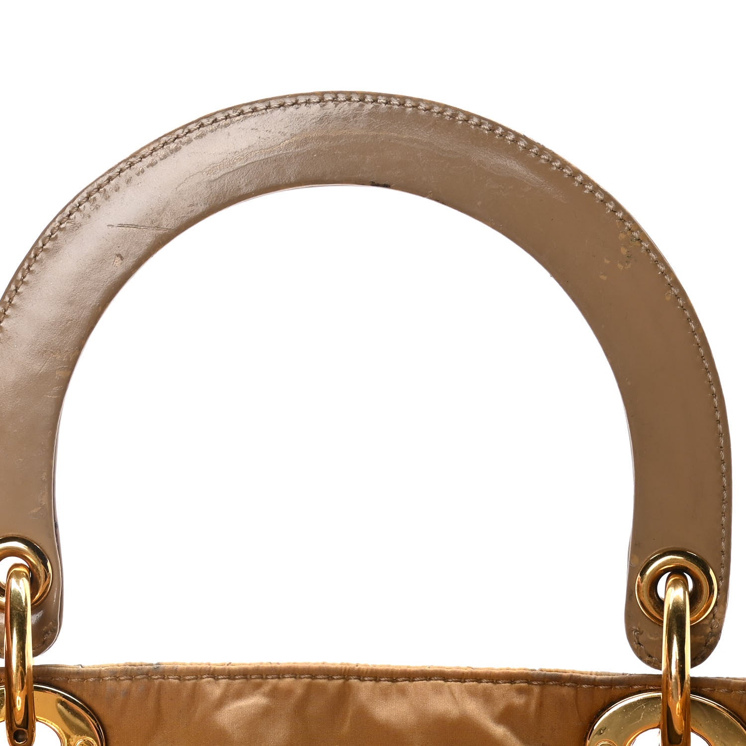Christian Dior Nylon Cannage Medium Lady Dior Beige 9 of 18