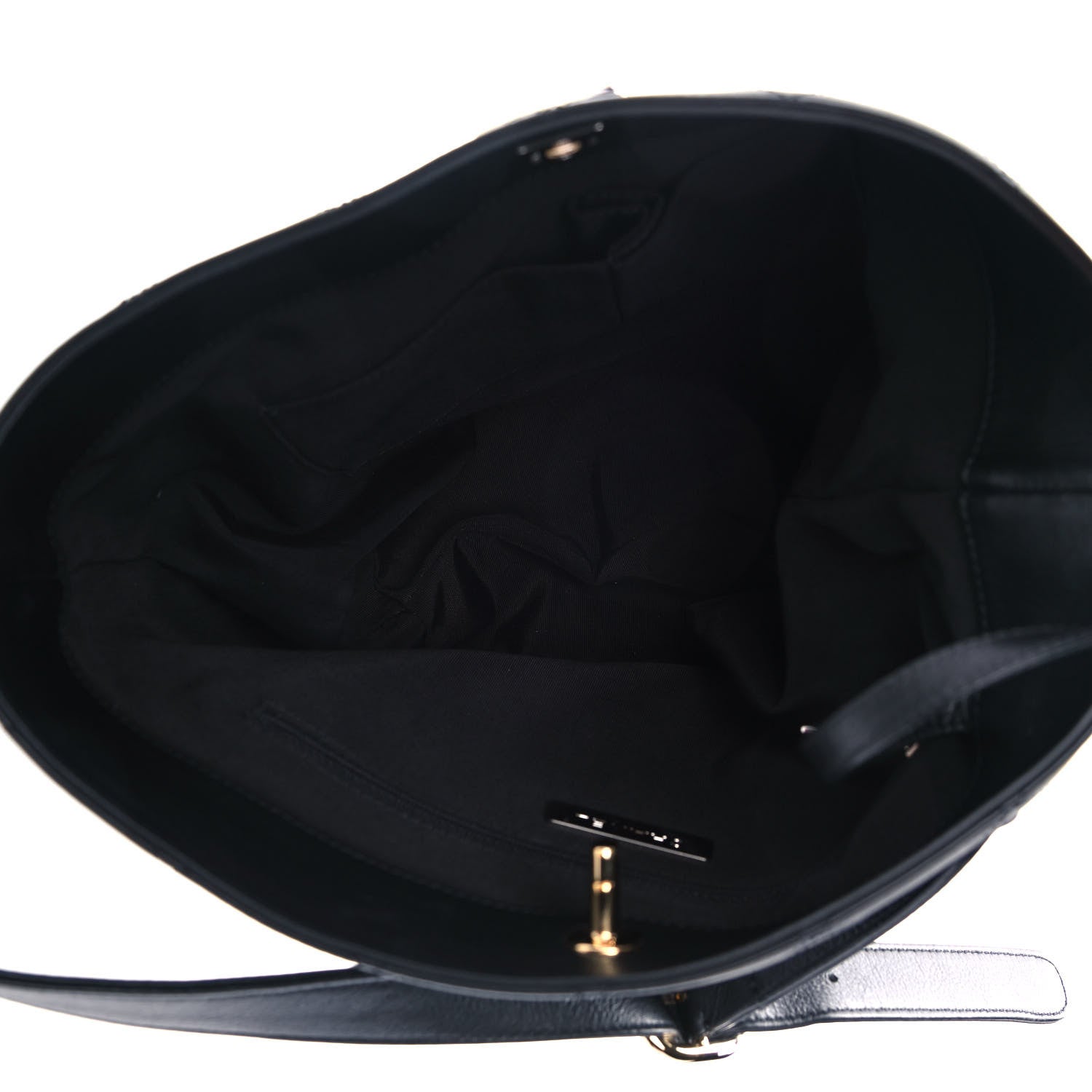 Chanel Calfskin Stitched Precious Union Hobo Bag Black 5 of 10