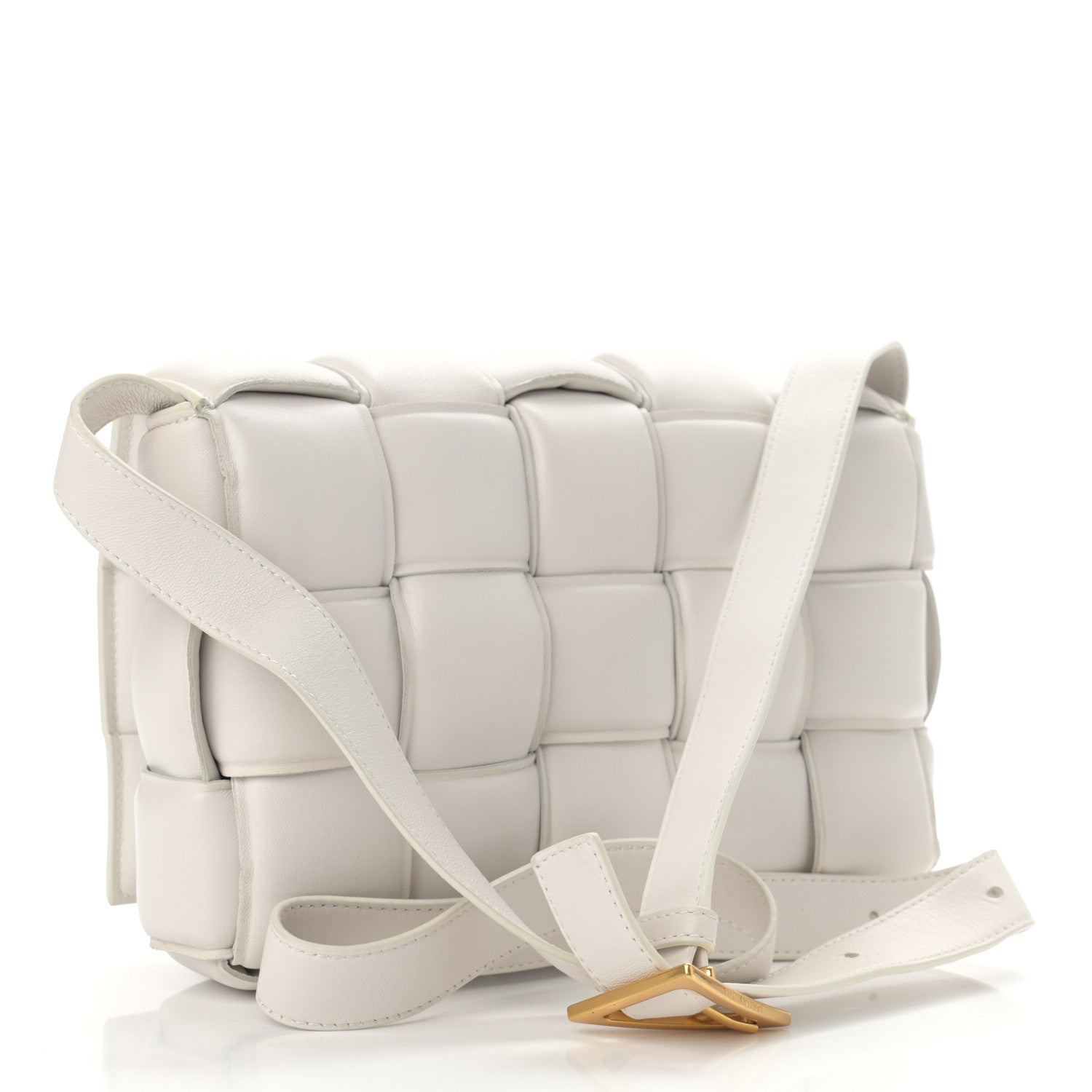 Bottega Veneta Nappa Maxi Intreccio Padded Cassette Crossbody Bag Chalk 3 of 10