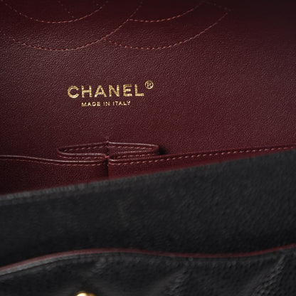 Chanel Caviar Quilted Jumbo Double Flap Black 6 of 9