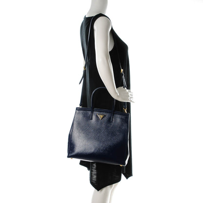 Prada Saffiano Vernice Parabole Tote Royal 2 of 8