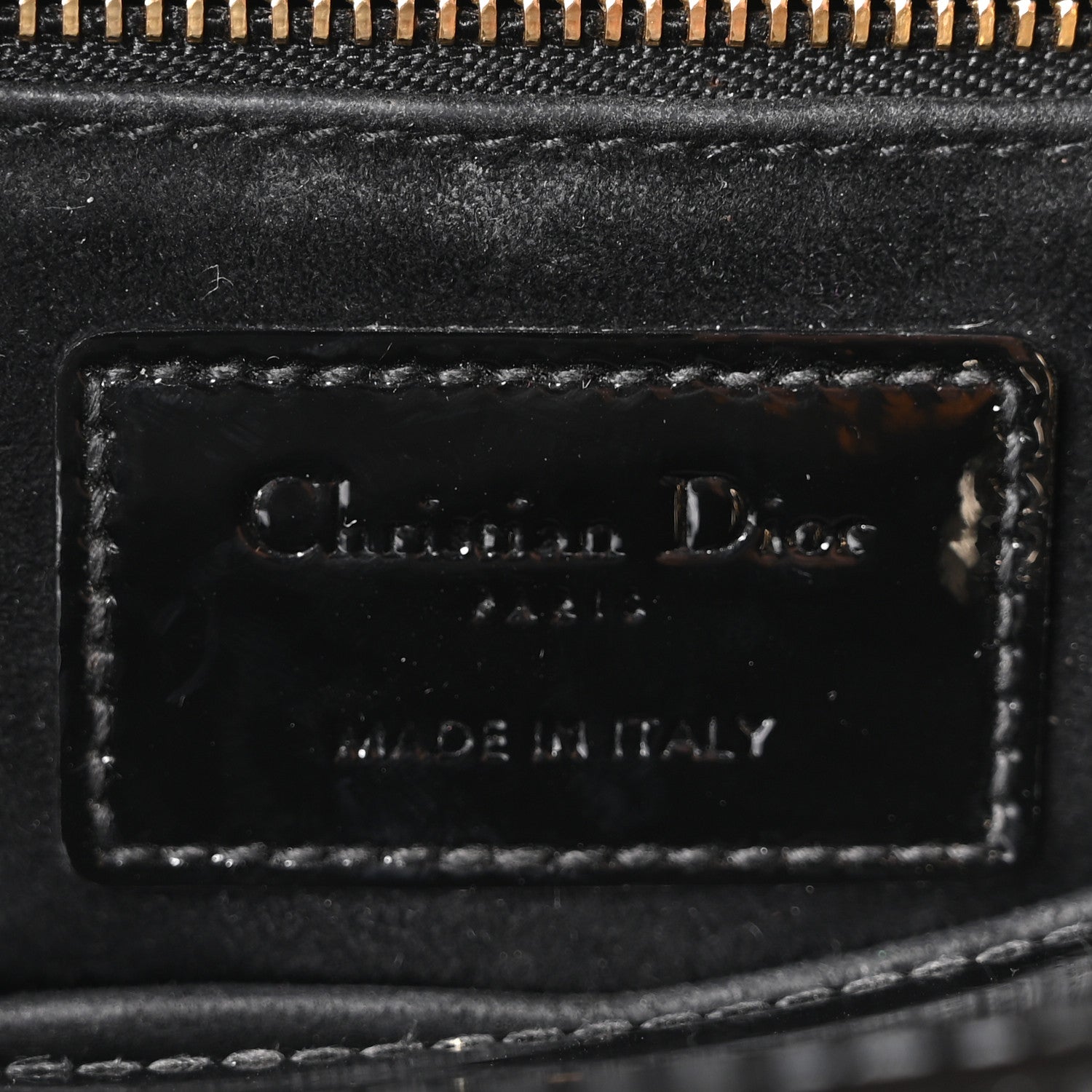 Christian Dior Patent Cannage Small Lady Dior Black 6 of 10