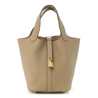 Hermes Taurillon Clemence Picotin Lock 18 PM Trench 1 of 11