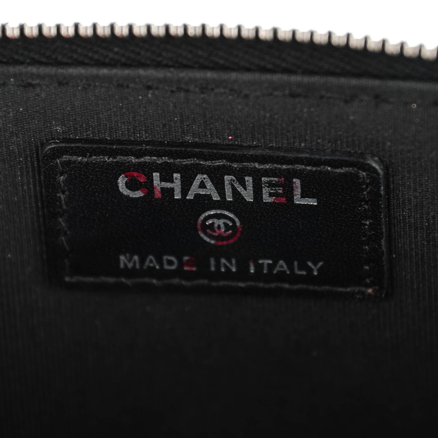 Chanel Patent Quilted Small Triple Zipper Wallet Black 6 of 7