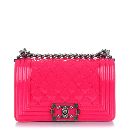 Chanel Patent Calfskin Small Boy Flap Pink 1 of 8