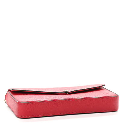 Louis Vuitton Empreinte Pochette Felicie Chain Wallet Scarlet 5 of 10