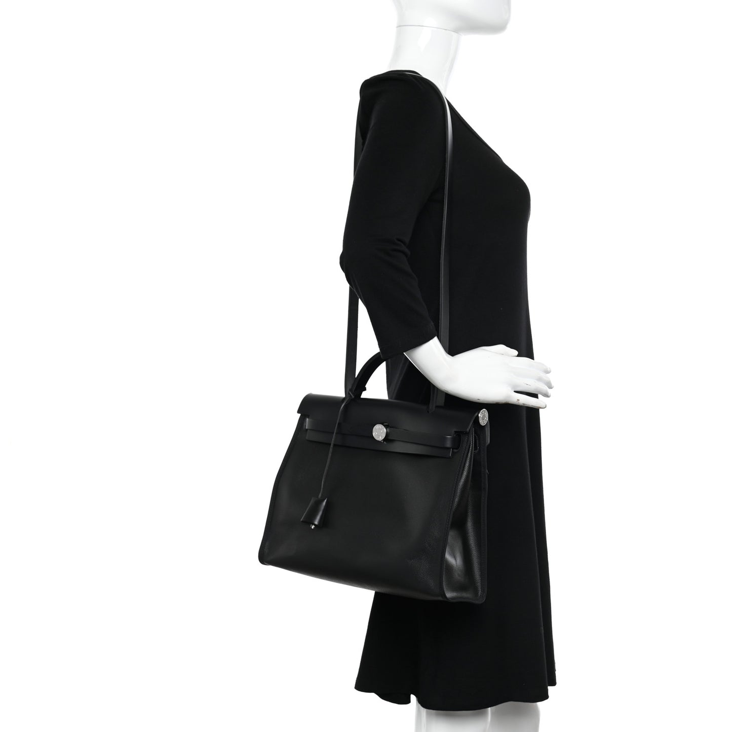Toile H Berline Vache Hunter Herbag Zip PM 31 Black Ecru