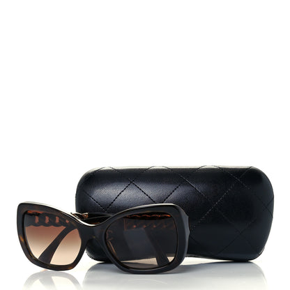 Chanel Acetate Metal Chain Square Sunglasses 5305 Brown 6 of 6