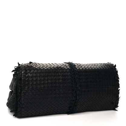 Bottega Veneta Nappa Intrecciato Large Franges Shoulder Bag Black 4 of 11