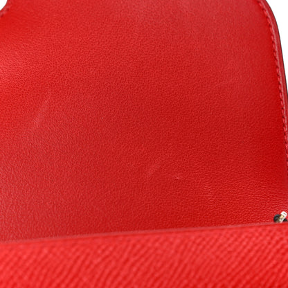 Hermes Epsom Enamel Constance Short Wallet Rouge de Coeur Mauve Sylvestre 8 of 8