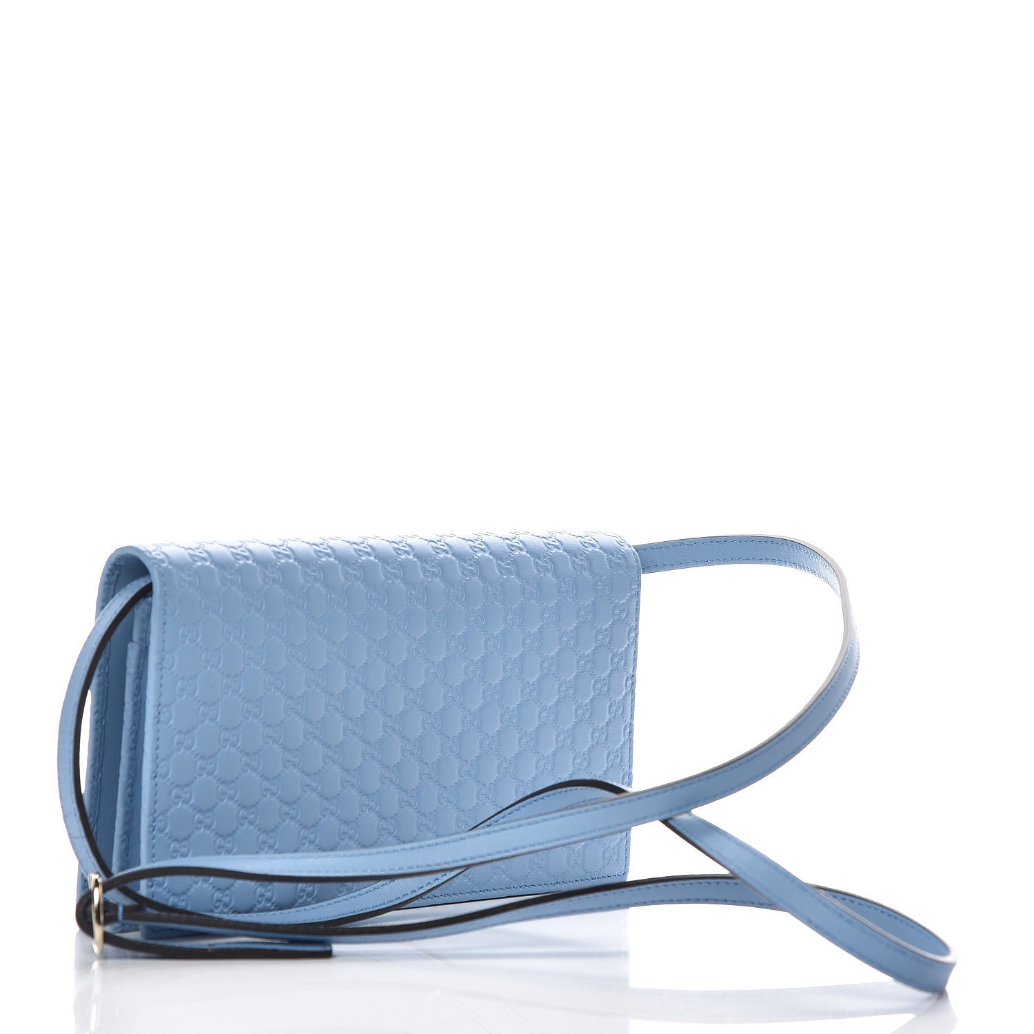 Gucci Microguccissima Crossbody Wallet Mineral Blue 3 of 8