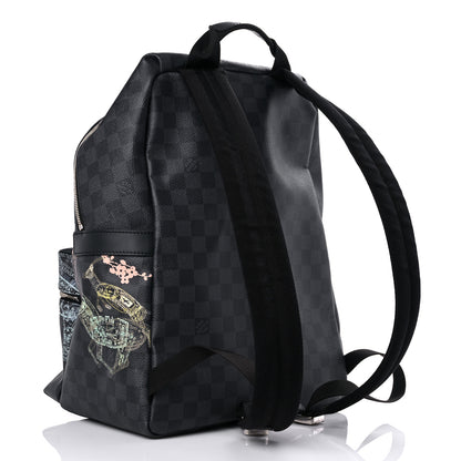 Louis Vuitton Damier Graphite Stamps Discovery Backpack PM 3 of 12