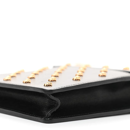Versace Calfskin Studded Medusa Crossbody Black 7 of 7
