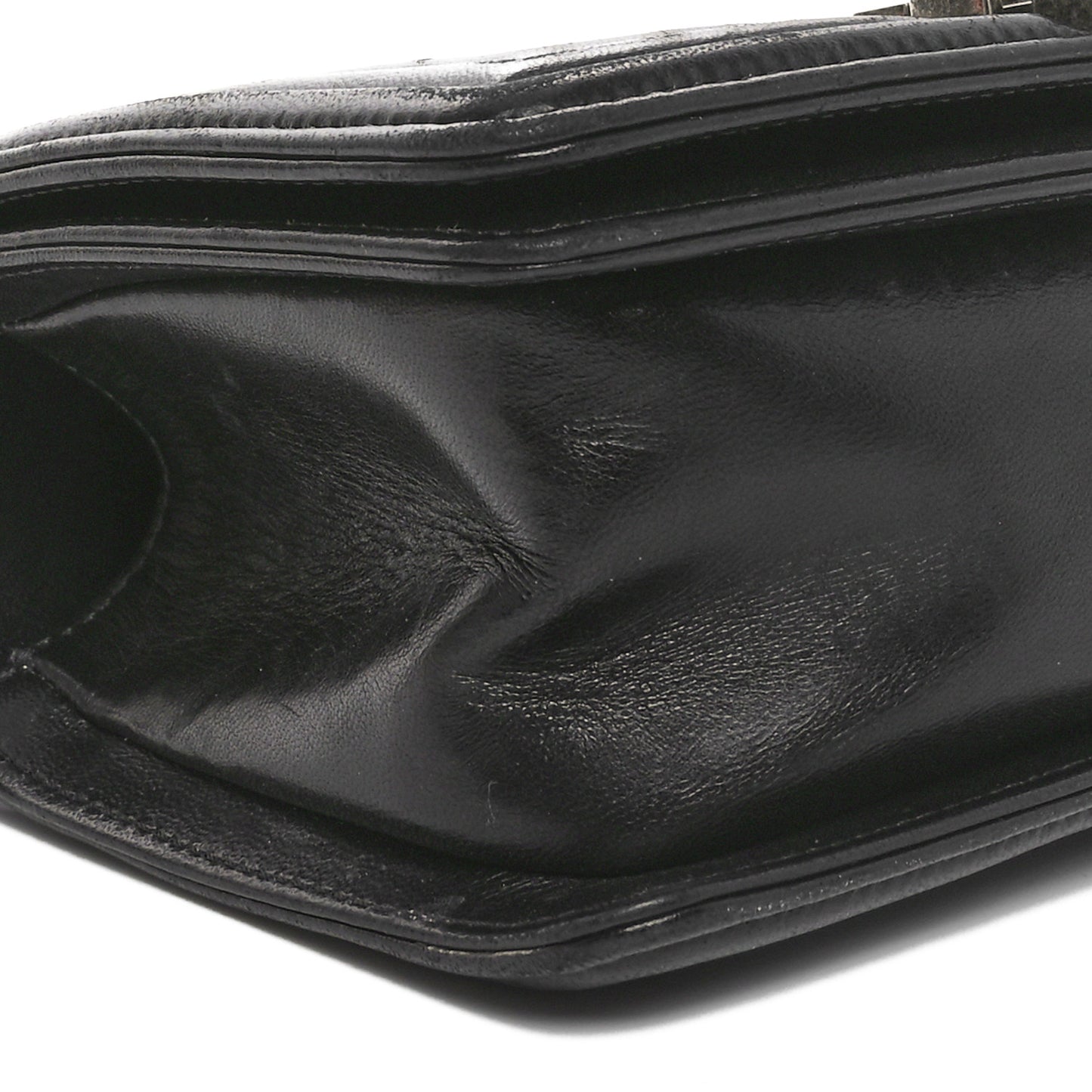 Galuchat Stingray Small Boy Flap Black Silver