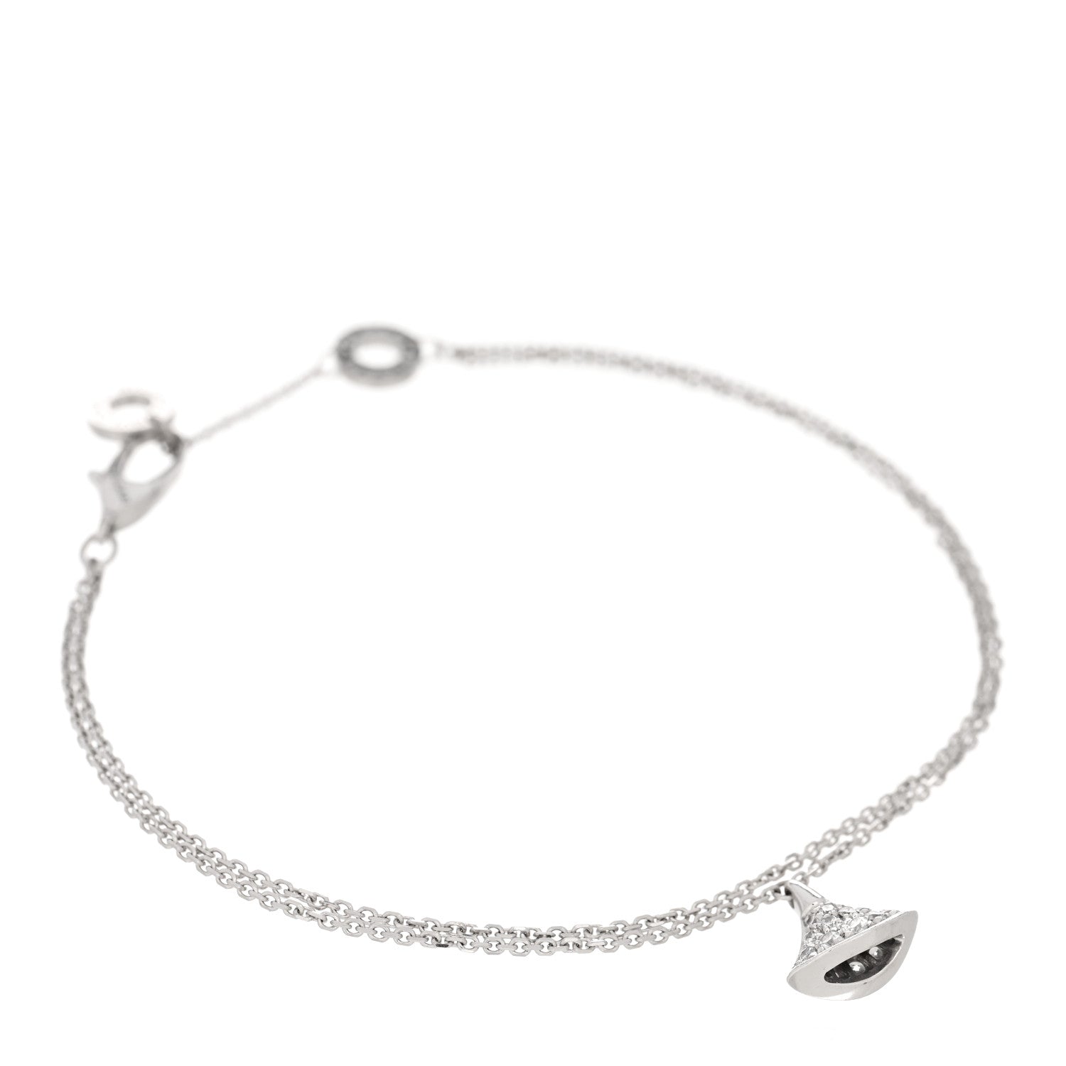 Bulgari 18K White Gold Diamond Divas Dream Bracelet SM 1 of 3