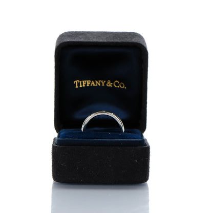 Tiffany Platinum Diamond Elsa Peretti Band Ring 5.25 6 of 6