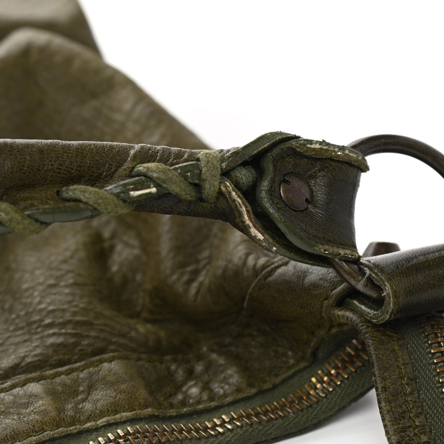 Agneau Classic Hardware Day Hobo Olive