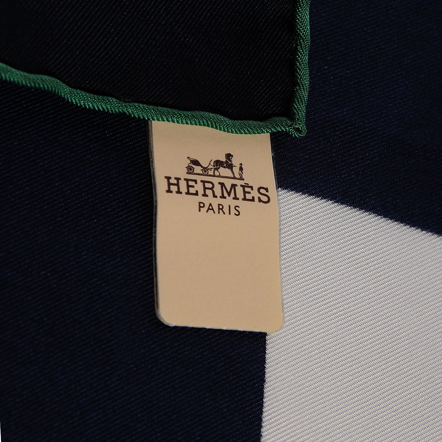 Hermes Silk Brides De Gala Scarf 90 Marine Blanc Beige 5 of 6