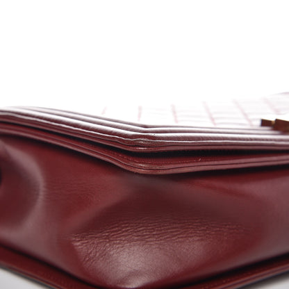 Chanel Lambskin Quilted New Medium Boy Flap Dark Red 8 of 13