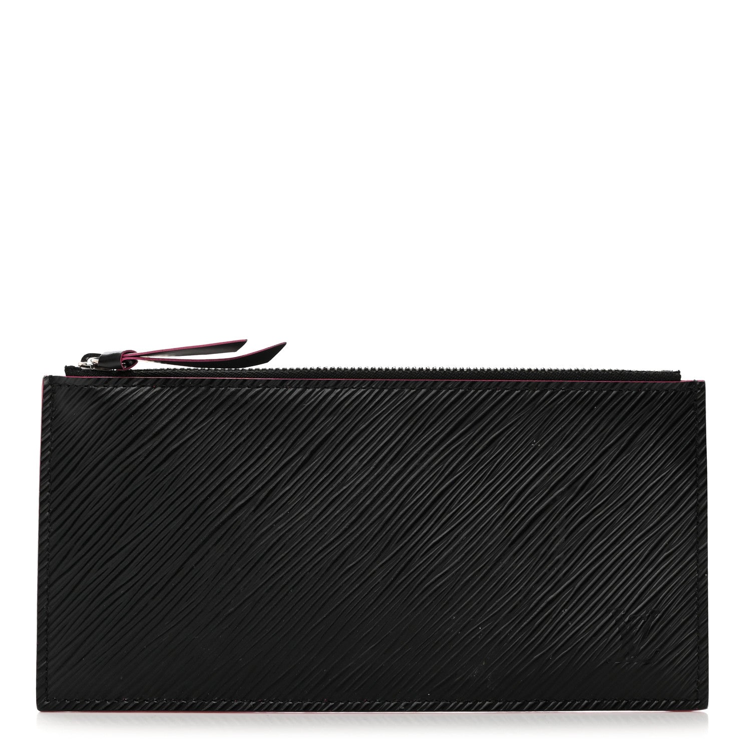 Louis Vuitton Epi Felicie Chain Wallet Zippered Insert Black Hot Pink 1 of 8