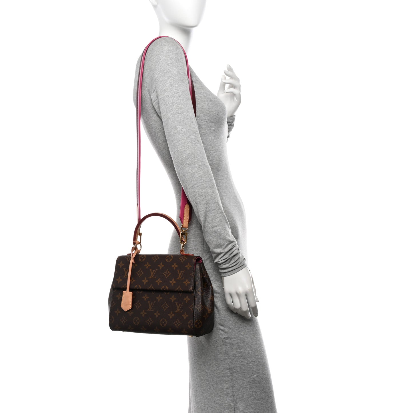 Monogram Cluny BB Bordeaux Fuchsia