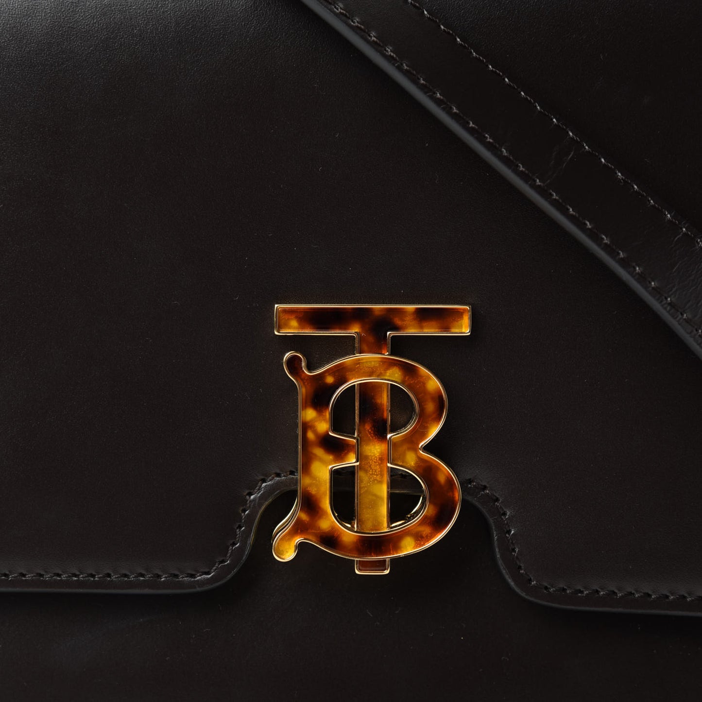 Calfskin Medium TB Bag Coffee