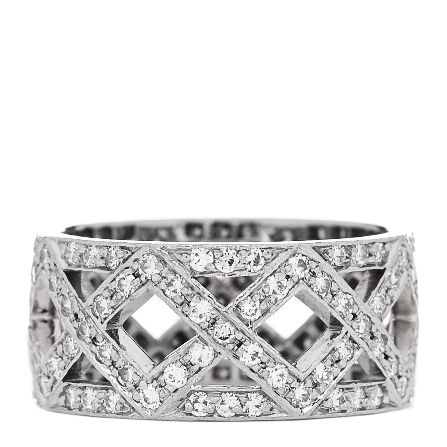 Platinum Diamond Legacy Celebration Braided Band Ring 50 5.25