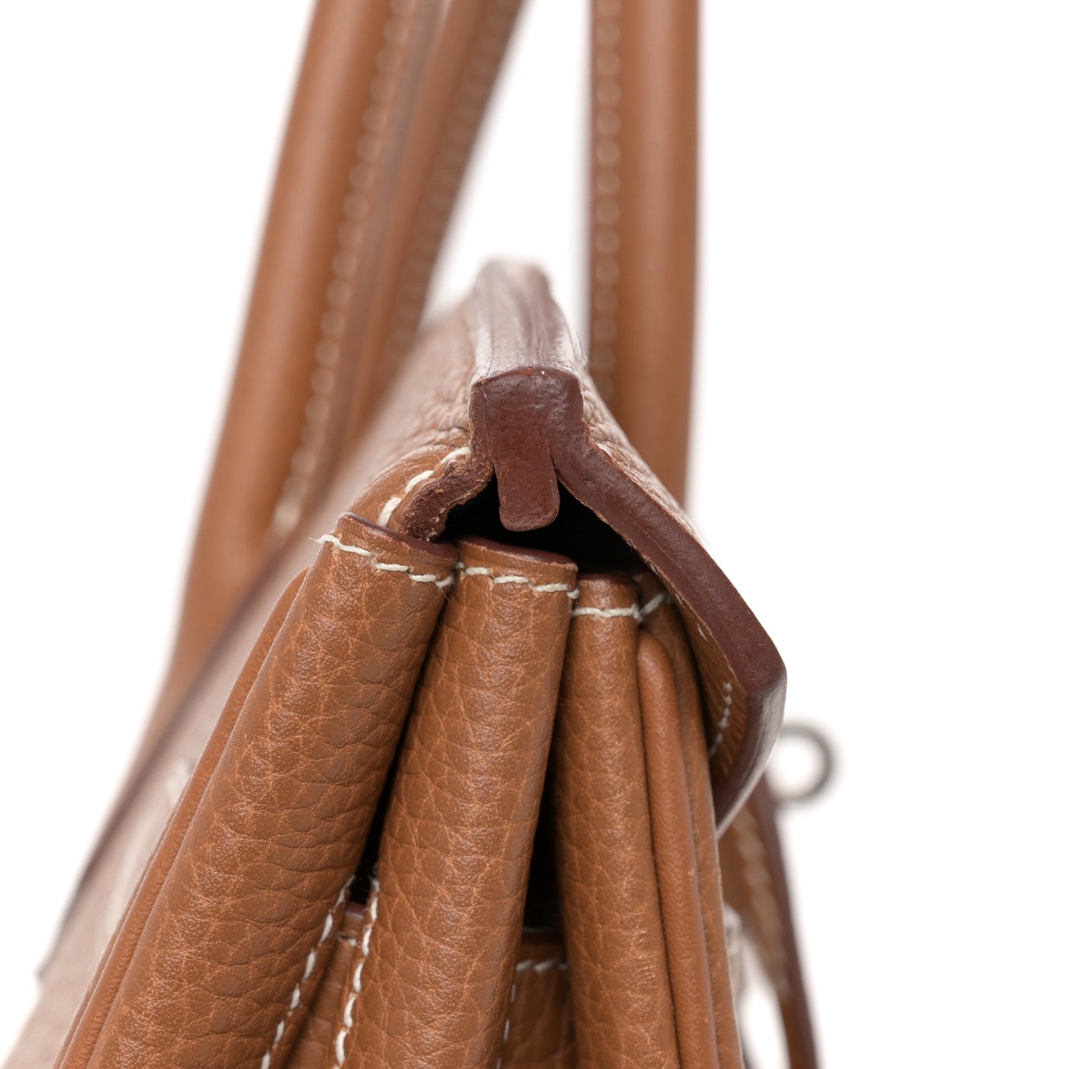 Hermes Taurillon Clemence Birkin 35 Gold 14 of 17