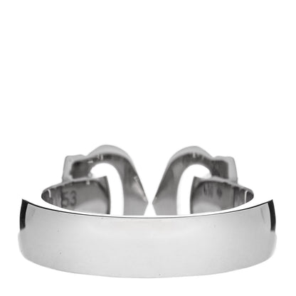 Cartier 18K White Gold Diamond C De Cartier Ring 53 6.5 3 of 4