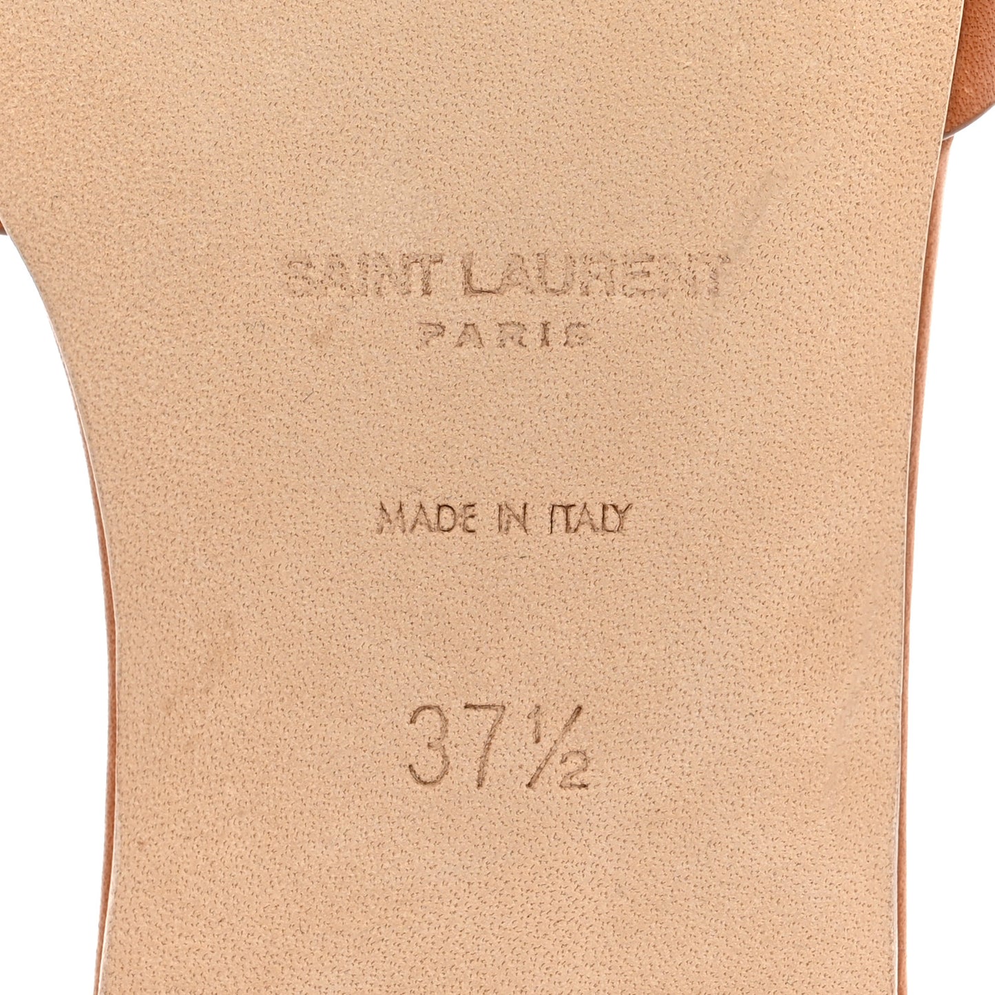 Calfskin Tribute 05 Slide Sandals 37.5 Amber