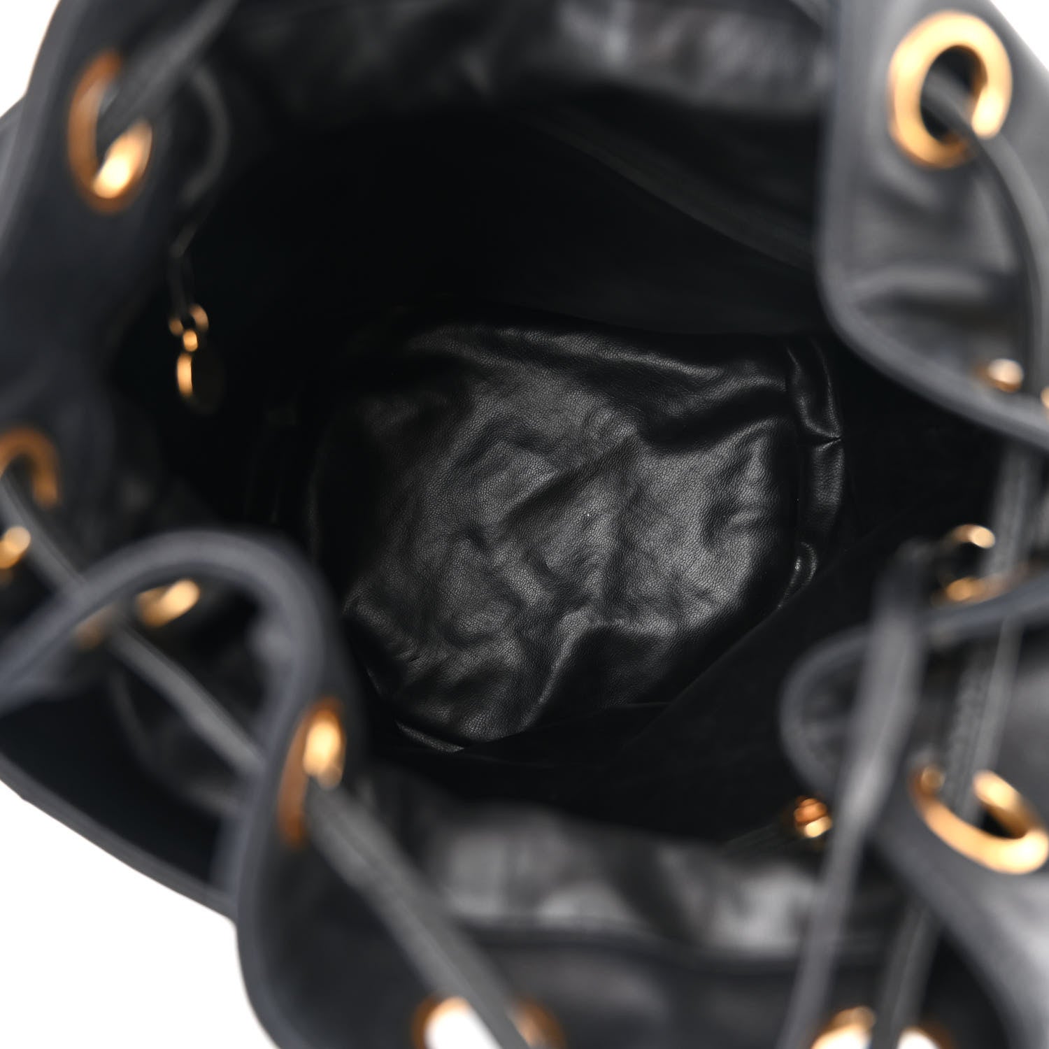 Chanel Caviar Drawstring Bucket Shoulder Bag Black 6 of 14