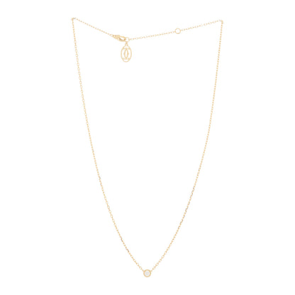 Cartier 18K Yellow Gold Diamond SM D'Amour Pendant Necklace 3 of 4