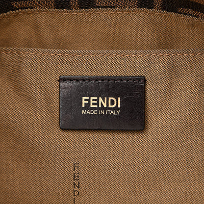 Fendi Zucca Small Chef Shopping Tote Tobacco Moro 6 of 12