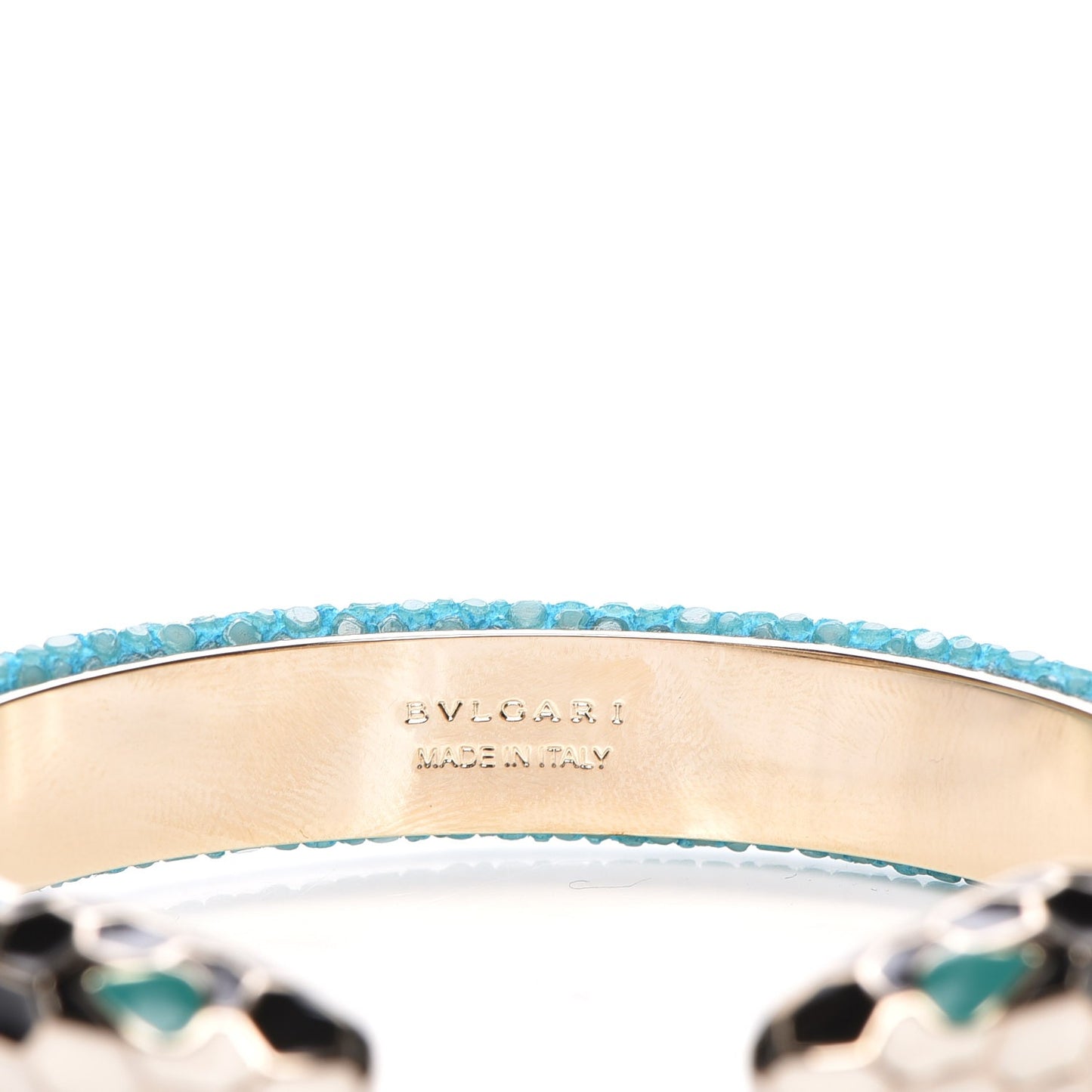 Galuchat Serpenti Forever Bracelet S Aquarelle Turquoise
