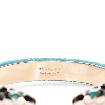Bulgari Galuchat Serpenti Forever Bracelet S Aquarelle Turquoise 4 of 5