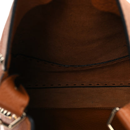 Valentino Garavani Pebbled Calfskin Large Rockstud Flip-Lock Messenger Bag Light Cuir 5 of 12