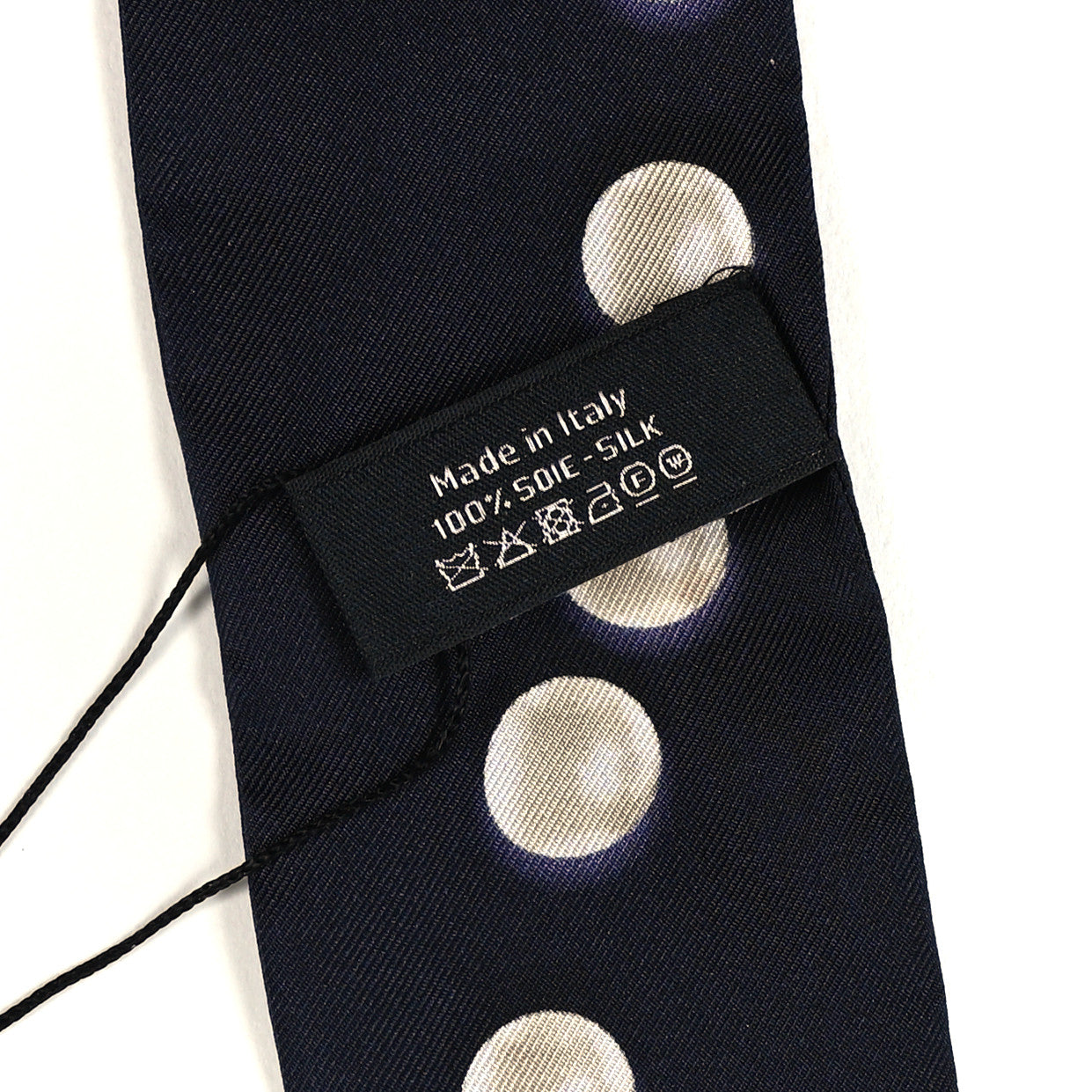 Chanel Silk Pearl CC Slim Bandeau Scarf Dark Navy 3 of 3